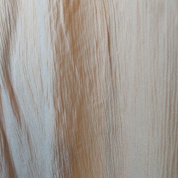 Women's Cream Ruffle Sleeve Dress - Picture 6 of 14